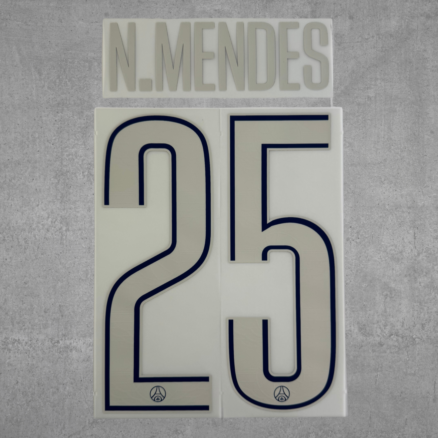 Flocage Officiel - PSG, MENDES, 2024/25, Fourth LDC