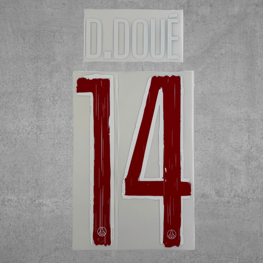 Flocage Officiel - PSG, DOUÉ, 2024/25, Home LDC